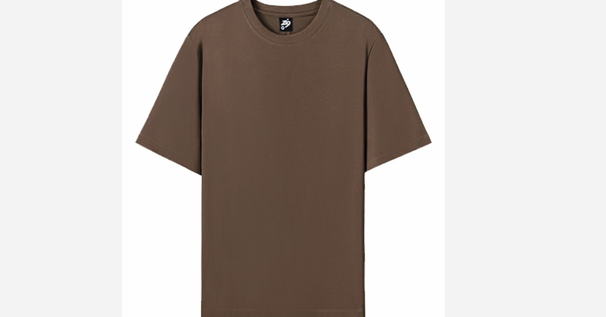 تیشرت قهوه‌ ای مردانه با پارچه خنک و مقاوم